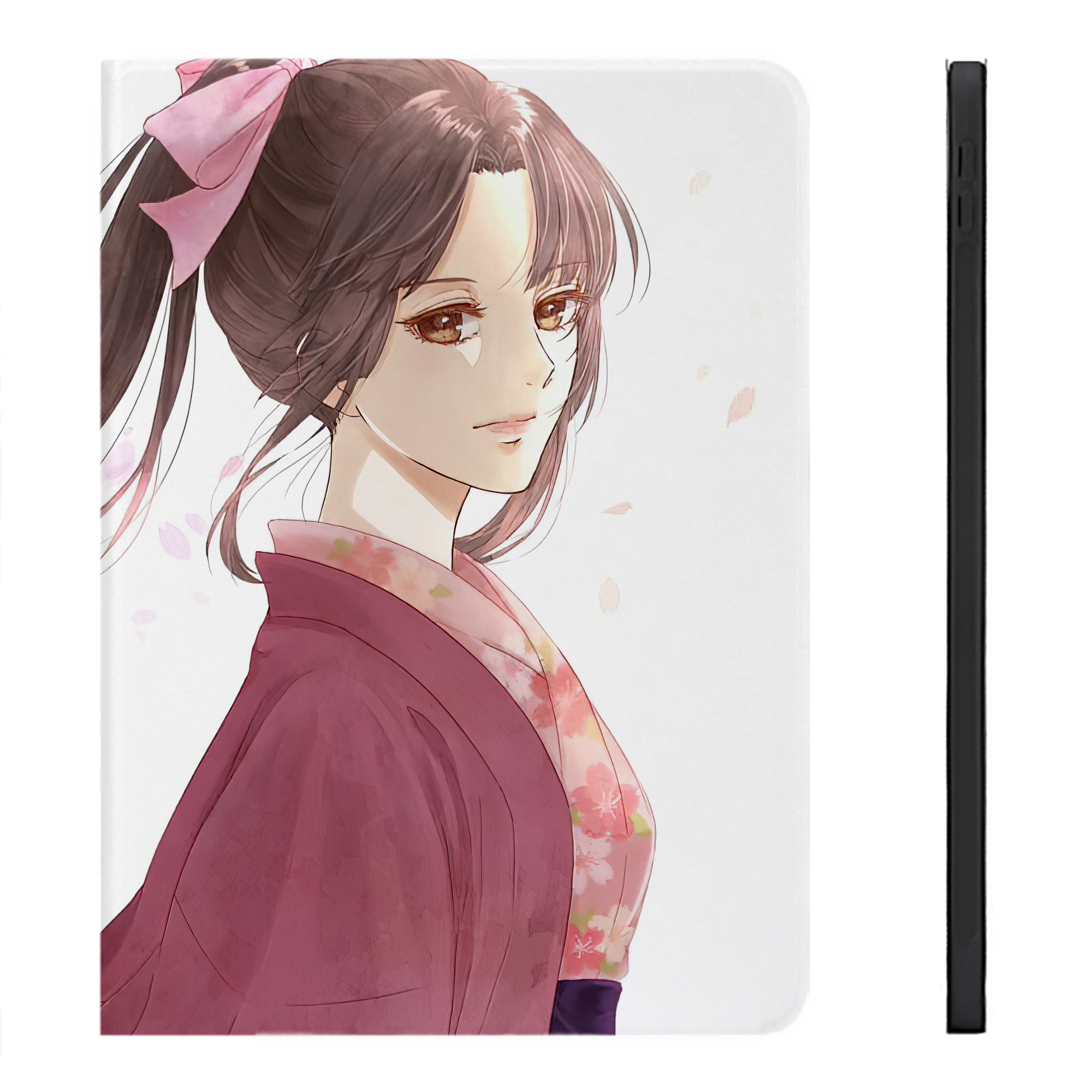 （画像用） ぎんたま 坂田銀時（さかたぎんとき） 神楽 志村新八（しむら しんぱち） GINTAMA Sakata Gintoki Kagura Shimura Shinpachi IPadケース ペンホルダー付き ブックスタイルデザイン